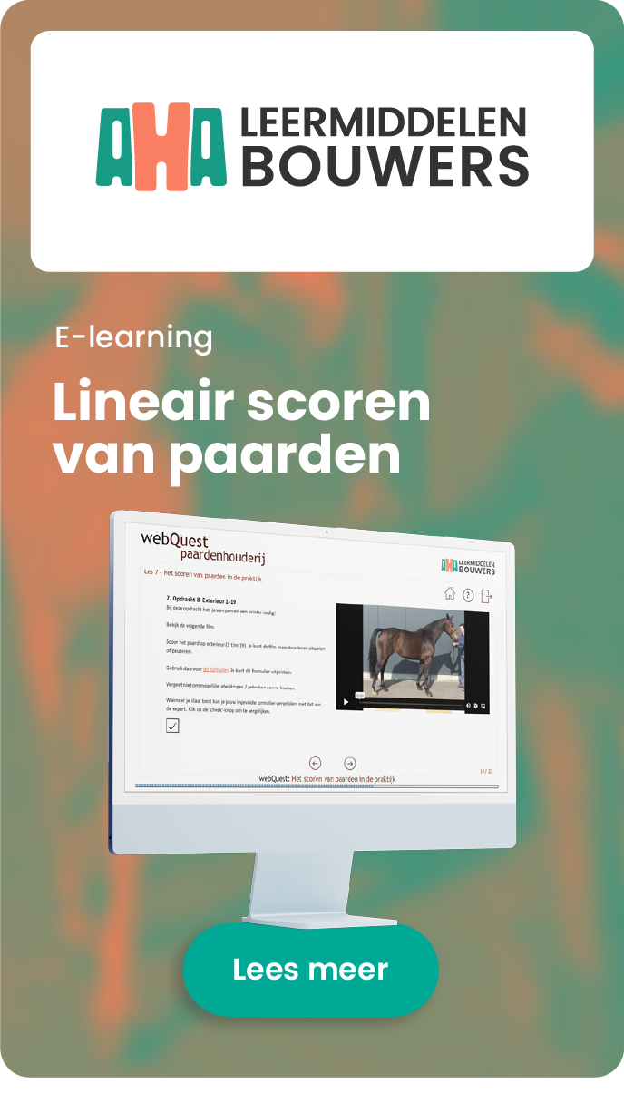 Lees meer over de e-learning lineair scoren van paarden